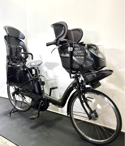 関東全域送料無料　業界最長完全保証　電動自転車　ヤマハ　パスキッス　 26インチ　8.7ah パワフル　カーキ色