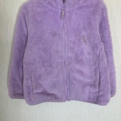 (紫)フリースジャケット110cm