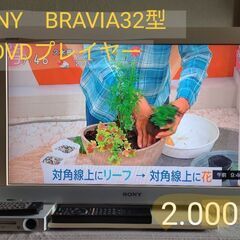 ★売約済★テレビ＆DVDプレイヤーセット2.000円