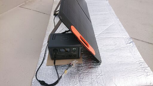 商談中！ 新品同様 ポータブル電源600W ソーラーパネル100W 元箱  