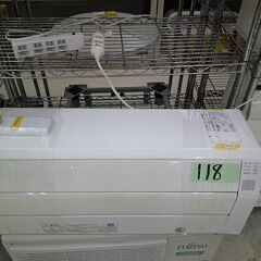 ID:G60140400 ルームエアコン 2.8K 富士通 17年式 100V 冷暖専用