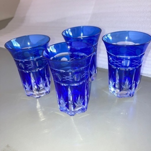 手作り切子グラス 4客セット