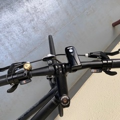 明日まで】自転車 クロスバイク RAIL700 黒