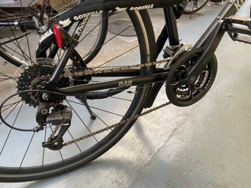 明日まで】自転車 クロスバイク RAIL700 黒 本日納車させていただき 