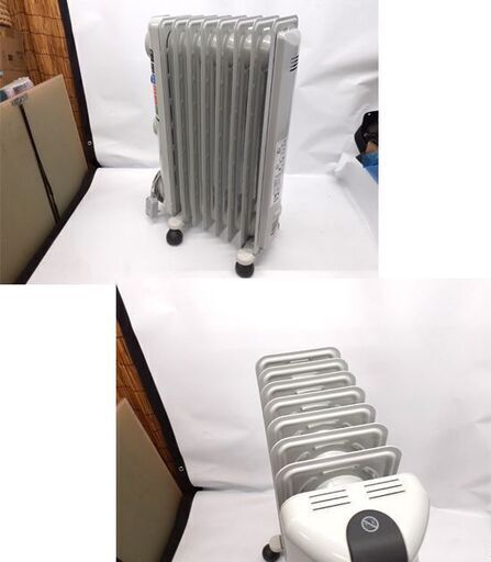 デロンギ(DeLonghi) オイルヒーター ホワイト L字型フラットフィン8枚 [8~10畳用] JRE0812