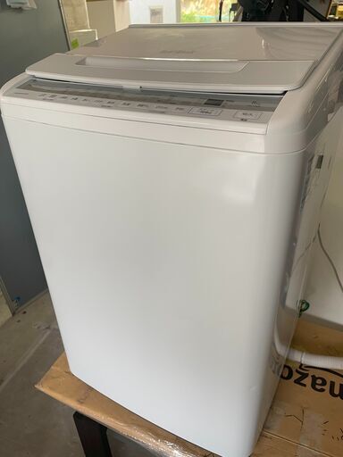 HITACHI 日立全自動電気洗濯機 BW-V80F形 2020年製 8kg[つけおき]ナイアガラビート洗浄!!「洗剤セレクト」搭載
