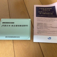 JR西日本株主優待鉄道割引&京都鉄道博物館入館割引券・JR西日本...