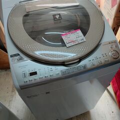 乾燥機能付き！　SHARP　縦型洗濯乾燥機　洗濯8kg　乾燥4....