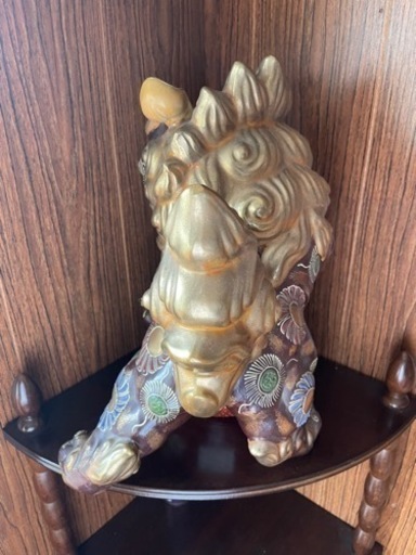 九谷焼獅子吉田賢蔵作