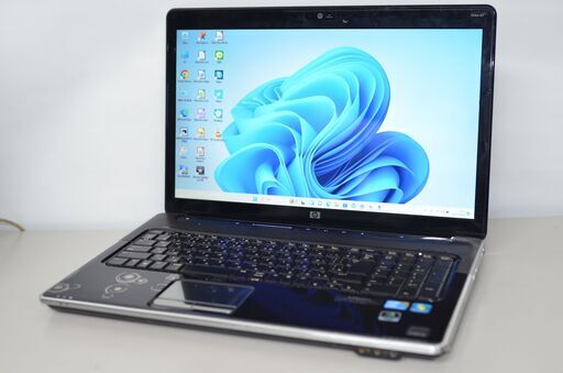 中古良品ノートパソコン windows11+office HP Pavilion dv7 17.3インチ core i7-Q720 新品爆速SSD256GB メモリー8GB ブルーレイ WEBカメラ