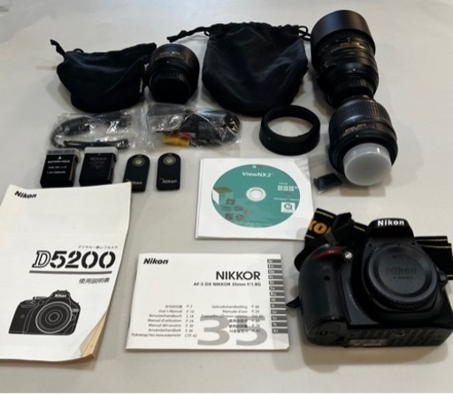 NikonD5200 本体 レンズ3本
