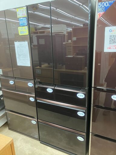 大型 MITSUBISHI 三菱 600L冷蔵庫 2016 MR-WX60A-BR No.240● ※現金、クレジット、ぺイペイ、スマホ決済対応※