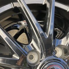 お値打ち17インチ中古タイヤホイール4本セット！艶ありブラック！215