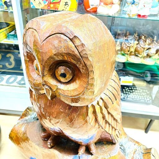サダオさま専用】木彫りのふくろう でかい！ - 置物 - 置物