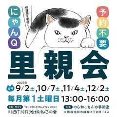 １０月７日猫譲渡会in池田市！