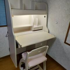 イトーキ　ITOKI　学習机、椅子　女の子　美品