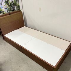  13771  NITORI 引き出し付き　シングルベッドフレーム　KAITO   ◆大阪市内・東大阪市他 5,000円以上ご購入で無料配達いたします！◆ ※京都・高槻・枚方方面◆神戸・西宮・尼崎方面◆奈良方面、大阪南部方面　それぞれ条件付き無料配送あり！            