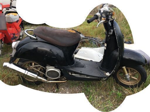 ②　ZX金足回り(相場20k) クレアスクーピー 2種登録可能30km制限無　燃費の良い4サイクル 製造新しい 社外マフラーが高いです Z4ホイール「原付バイク