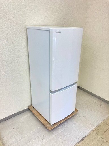 【良品TOSHIBA】冷蔵庫TOSHIBA 153L 2018年製 洗濯機TOSHIBA 8kg 2021年製 ZN22221 ZF23432