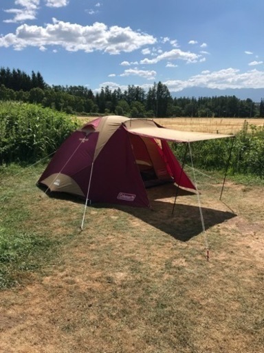 コールマン タフドーム/3025 バーガンディ グランドシート付