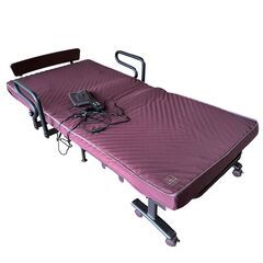 23T455_ジD 美品 ATEX 折りたたみ 2モーター 電動 シングルベッド AX