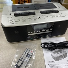 🏠 入荷！TOSHIBA CDラジダブルカセット/ラジオ カラオ...