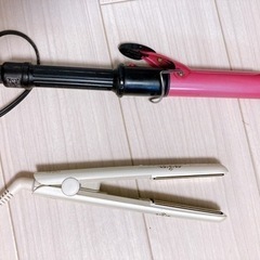 ヘアアイロンとカールのセット！