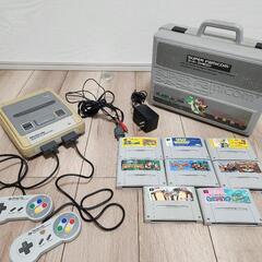 スーパーファミコン(カセット・収納ケース付)