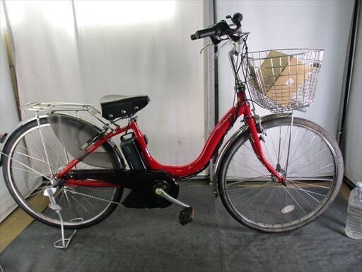 Ｄ62　★整備済み　中古電動自転車★ヤマハ　パスナチュラ【26インチ　　赤　8.7Ah】