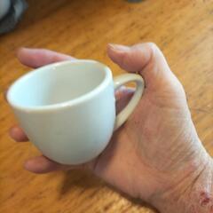 コーヒーカップ小さい白無地