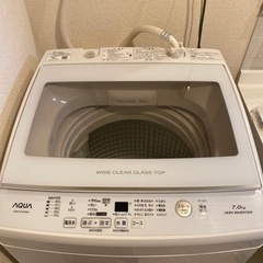 2019年製　AQUA 全自動電気洗濯機　AQW-GV70H 7kg