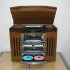 3CD/Wカセット/レコードプレイヤー/FM:AMラジオ（LW-...