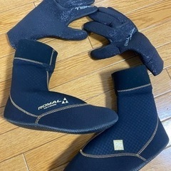 サーフィン　ウェットスーツ5x3mm その他セット