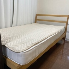 【無料】無印良品　セミダブル　木製ベッドフレーム