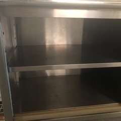 業務用作業台　棚付き　