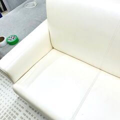 11/19家具 ソファー 2人掛け ホワイト 椅子
