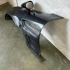 【MAZDA】 マツダ RX-7 RX7 FD3S フロント フェンダー ワイドフェンダー ダクト フェンダミラー付き 左右 FRP製 社外品 オーバフェンダー