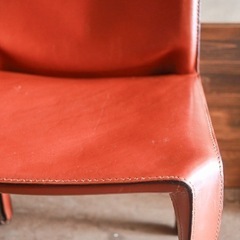 《売約済》c【運搬無料サービスあり！】　Cassina ixc カッシーナ　イクシー　412 CAB キャブ　アームレス　チェア　本革　マリオ　ベリーニ　総革　レザー　ダイニングチェア　キャブチェア　Mario Bellini 