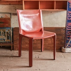 《売約済》c【運搬無料サービスあり！】　Cassina ixc カッシーナ　イクシー　412 CAB キャブ　アームレス　チェア　本革　マリオ　ベリーニ　総革　レザー　ダイニングチェア　キャブチェア　Mario Bellini 