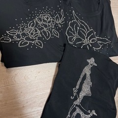 3枚セット ラインストーンキラキラTシャツ