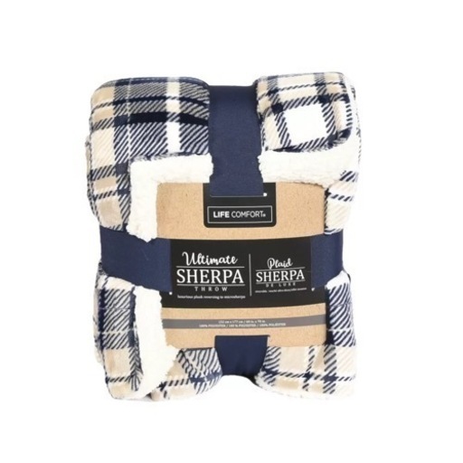 【単品売り切り】新品 シェルパ 大判ひざかけ ブランケットライフコンフォート SHERPA