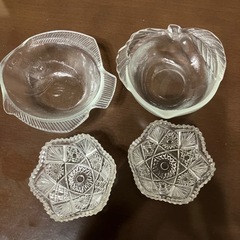 昭和レトロガラスの器セット