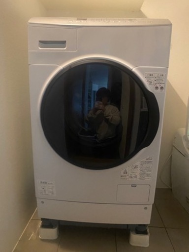 アイリスオーヤマ ドラム式洗濯乾燥機 洗濯8kg/乾燥3kg ホワイト FLK832 左開き 温水洗浄機能