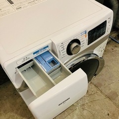 ⭕️運搬無料サービスあり⭕️  ドラム式洗濯機　ドラム　洗濯機　7.5kg HD71-W/S HD71-W 2021年製　部屋干し時間短縮　温水洗浄　