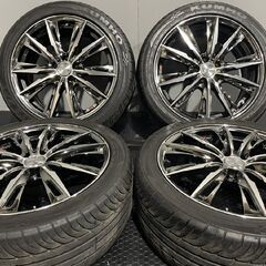 【KUMHO ECSTA SPT 215/45ZR17】夏タイヤ【Weds LEONIS GX 17インチ 7J5HPCD100+47】バリ溝 プリウス ウィッシュ等　(MTK416) 