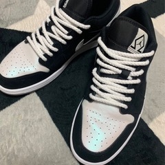 Nike Jordan1 Low Omega Black White 28.5㎝ 紐ロープカスタム  エアジョーダン1 ナイキ