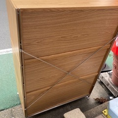 無印良品 ステンレスユニットシェルフ 木製ボックス(引き出し・オーク) 6段チェスト