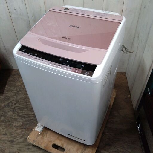 10/24 終 HITACHI 全自動電気洗濯機 BW-7WV 動作確認済み 7.0kg 2016年製 菊HG