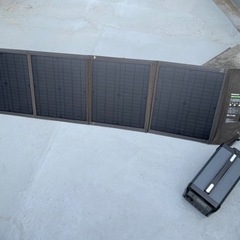 ポータブル電源　太陽光パネル　良品　キャンプ　大容量