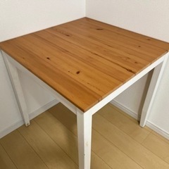 【ダイニングテーブル】IKEA LERHAMN 75cm×75cm 